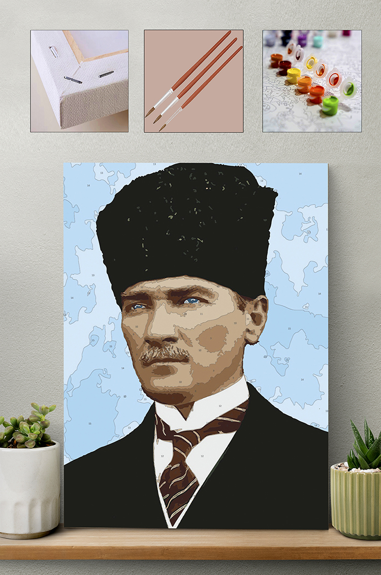 Sayılarla Boyama Seti – Kalpaklı Atatürk